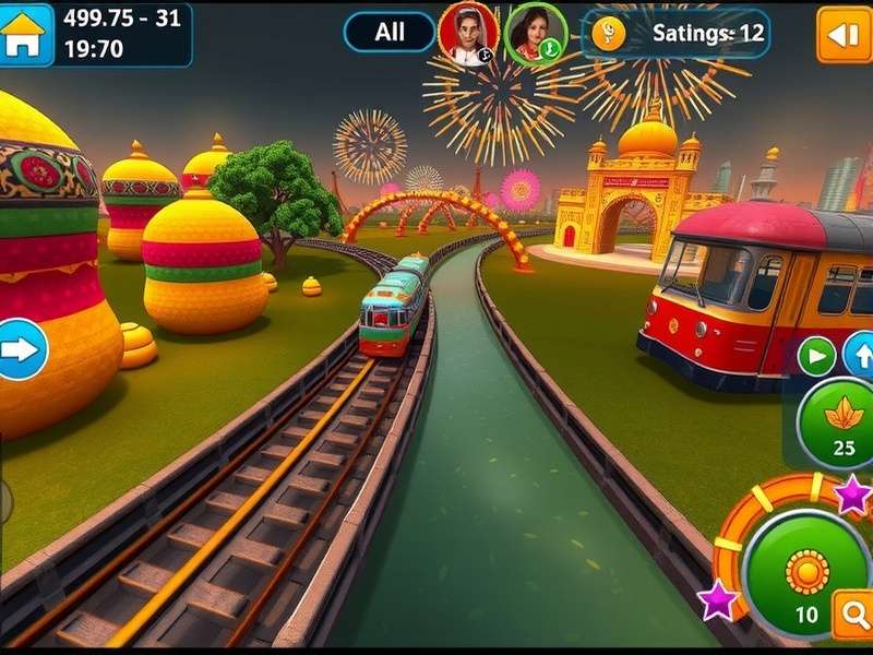Golden Wheels Saga Diwali event with fireworks